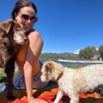 Lana Parrilla Instagram - This woman The smiles On this day With these pups 5hrs Summer 2023 ✅ We did it! Photo credits: @laraporzak & me #friendship #dna #besties #puppylove #summervibes #itsawrap