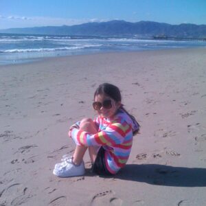 Landry Bender Instagram - When I first moved to LA I was homeschooled and my parents called going to the beach “PE”