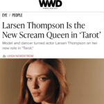 Larsen Thompson Instagram - Thank you @wwd @leighnordstrom for the greatest compliment and for hearing all about my love of storytelling🤍 wearing @miumiu photographed by my fav @jonnymarlow!!! “Whether that was growing up in dance and dancing for Pink or Janet Jackson or being in their music videos, or whether it’s on a shoot and I’m playing the part of these clothes that I’m wearing and then falling into acting, and the challenge of taking on these characters — for me, whichever avenue in which I’m able to express myself is such a gift. And I think that’s really just the performer in me, the entertainer in me that really loves to shine through these creative art forms.” - link in bio to read more!