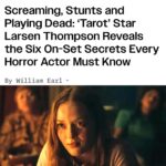 Larsen Thompson Instagram - spilled all my top secrets for filming a horror movie to @variety🤭 thank you William Earl for the story, loved chatting with you!
