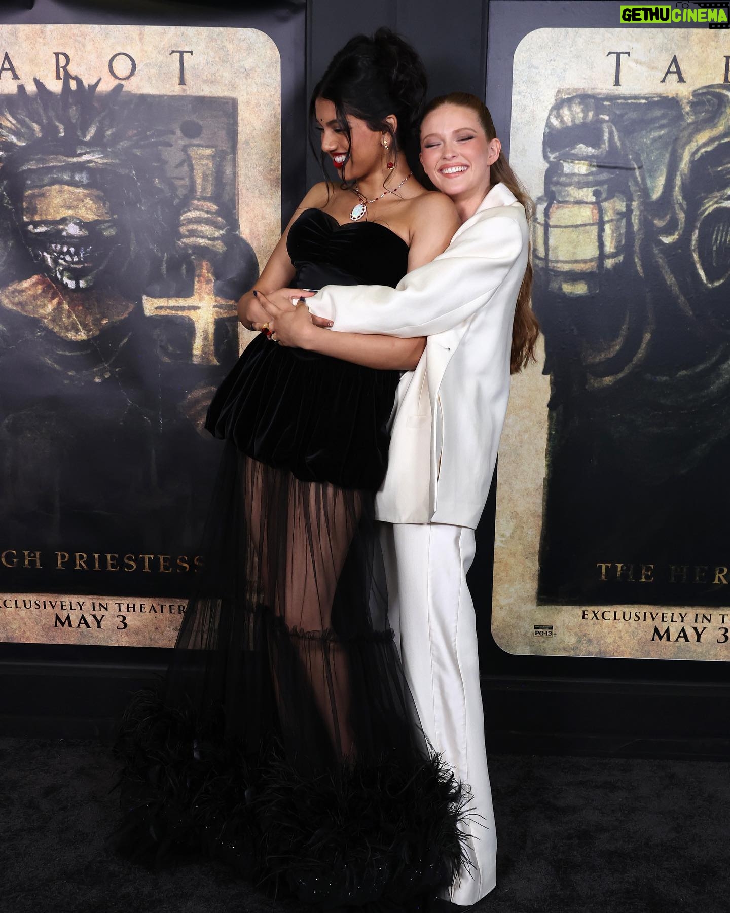 Larsen Thompson Instagram - @tarotmovie premiereš¤ Out in theaters TODAY!!! So much passion, love, and dedication went into the making of this film!!! Thank you to our incredible directors @annahalberg @iamspensercohen and big thanks to @sonypictures @scottglassgold @mgbitar!!! Loved getting to celebrate this night with my girl @avantika - and the rest of our talented cast @_harrietslater @humberly @lifeisaloha @adainbradley #wolfgangnovogratz we missed you!!!