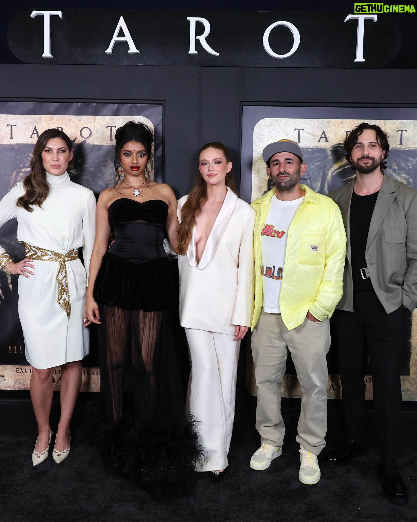 Larsen Thompson Instagram - @tarotmovie premiereš¤ Out in theaters TODAY!!! So much passion, love, and dedication went into the making of this film!!! Thank you to our incredible directors @annahalberg @iamspensercohen and big thanks to @sonypictures @scottglassgold @mgbitar!!! Loved getting to celebrate this night with my girl @avantika - and the rest of our talented cast @_harrietslater @humberly @lifeisaloha @adainbradley #wolfgangnovogratz we missed you!!!