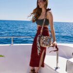 Larsen Thompson Instagram - out at sea with @longchamp in St Tropez, am i dreaming?⛵️❤️ #LongchampStTropez #LongchampSS24 #ad