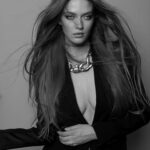 Larsen Thompson Instagram - a series with the visionary that is @manfredbaumann🖤 makeup: @nellybaumann