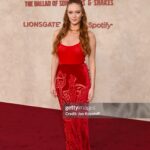 Larsen Thompson Instagram - @thehungergames the Ballad of Songbirds & Snakes premiere…One of my favorite series of all time! Thank you @peter_dundas for bringing “girl on fire” to life❤️‍🔥 thank you to my glam team @armanibeauty @cedricjolivet and @rachellitahair!!!