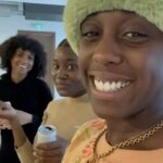 Lashana Lynch Instagram – iThree’ing 🎤✨