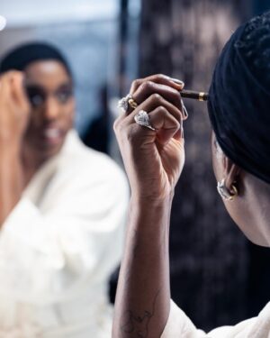 Lashana Lynch Instagram - More @bafta magic with @bulgari, shot by @gabrieldelachapelle 💎