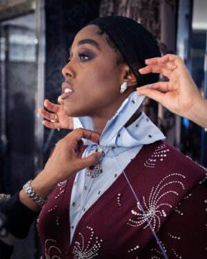 Lashana Lynch Instagram - More @bafta magic with @bulgari, shot by @gabrieldelachapelle 💎