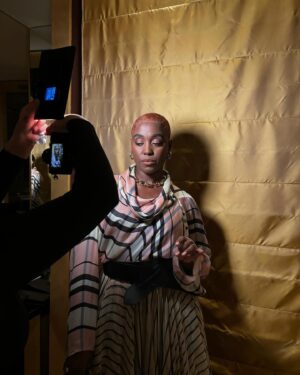 Lashana Lynch Instagram - BTS from @louisvuitton ✨