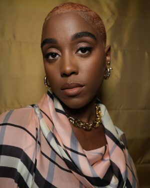 Lashana Lynch Instagram - A luxury moment with @louisvuitton. Thank you for having us @nicolasghesquiere and congrats on a stunning show!