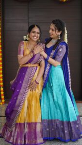 Lasya Manjunath Instagram - Tag your sister ❤️😍 @lasyamanjunath Outfits @pari.designers_ Vc @happy_portraits_photography Mua themakeupshapes #nanipinky #ramyasreecheela