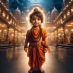 Lasya Manjunath Instagram - Junnu 🧡 Chinni Ramayya 😍🥰🧡 entha muddhuga unnado kadha Jai Shri Ram Thankyou @manwithai 😍🥰🧡