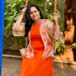 Lasya Manjunath Instagram - Iam not worrying about My enemies. Let their own karma slap them straight on their face.✌️ Shathruvulu ekkado undaru , manatho navvuthoo , Manatho bagunnattu natisthoo, mana Pakka ne untaru 😂🤣 Jaagratha 🥰 Outfit : @pari.designers_