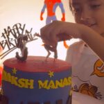 Lasya Manjunath Instagram - Junnu turns 5️⃣🖐️ Spiderman theme birthday celebrations 🎉🎁🎂 Full video link in “bio” Decor : @thewishtree_surprisingpeople