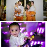 Lasya Manjunath Instagram - Happiest birthday Munnu Beta 🧡🤗🧿🧿🧿🧿 Mumma papa Loves you so much 😘🥰 Decor: @4ever_eventz Photography: @momentmakersphotography Cake : @cakesnhugs MUA : @vinusha_makeoverartistry Outfits: @pari.designers_ Jewellery: @fashioncurvee