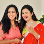 Lasya Manjunath Instagram - #sisters❤️😍😘🤗 Outfits: @pari.designers_
