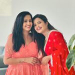 Lasya Manjunath Instagram - #sisters❤️😍😘🤗 Outfits: @pari.designers_