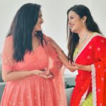 Lasya Manjunath Instagram - #sisters❤️😍😘🤗 Outfits: @pari.designers_