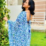 Lasya Manjunath Instagram - 🦋🦋🧿 I’m in love with the person I’m becoming😍🤗 Saree : @pari.designers_