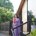 Lasya Manjunath Instagram - “ I can’t go back and change the beginning, but I can start where Iam and change the ending.” Saree : @pari.designers_ 📸: @happy_portraits_photography Location : @rasaliving.in