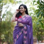 Lasya Manjunath Instagram - “ I can’t go back and change the beginning, but I can start where Iam and change the ending.” Saree : @pari.designers_ 📸: @happy_portraits_photography Location : @rasaliving.in