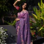 Lasya Manjunath Instagram - “ I can’t go back and change the beginning, but I can start where Iam and change the ending.” Saree : @pari.designers_ 📸: @happy_portraits_photography Location : @rasaliving.in