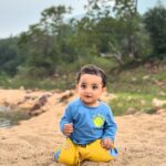 Lasya Manjunath Instagram – Munnu 😍😘❤️

#cutie
1st time sand ⌛️ lo adukuntunnadu ..
Full vlog in my youtube channel 😊