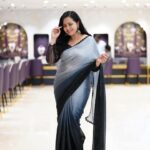 Lasya Manjunath Instagram - Black magic 🖤 ✨💫🤩 Saree : @pari.designers_