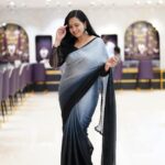 Lasya Manjunath Instagram - Black magic 🖤 ✨💫🤩 Saree : @pari.designers_