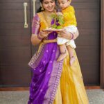 Lasya Manjunath Instagram – 💜💜💛💛
Our little prince @its.memunnu 
Kannaiah 💛🤗🧿🧿🧿

📸: @happy_portraits_photography 
Outfits : @pari.designers_ 
Mua : @themakeupshapes