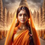 Lasya Manjunath Instagram - Sita 🧡 Thankyou @manwithai 🧡 #aiartwork #seetha #seetharam