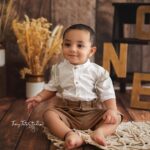 Lasya Manjunath Instagram - “You are Growing Up so Fast ! Chitti Thandri “ Monne puttinattundhi appude 1 year avuthunda anipisthundi. 7/03/2023 You are our little “Miracle”😍❤️ Beautiful clicks by @tinytotsstudio