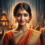 Lasya Manjunath Instagram - Sita 🧡 Thankyou @manwithai 🧡 #aiartwork #seetha #seetharam