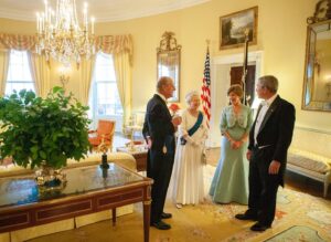 Laura Bush Instagram - With sympathy and love to the Royal Family and the people of Great Britain. 

•

Statement by President George W. Bush on Her Majesty Queen Elizabeth II
 
Dallas, Texas – "Laura and I were honored to have known Her Majesty Queen Elizabeth II. She was a woman of great intellect, charm, and wit. Spending time at Buckingham Palace, and having tea with Her Majesty – and her Corgis – is among our fondest memories of the presidency. Queen Elizabeth ably led England through dark moments with her confidence in her people and her vision for a brighter tomorrow. Our world benefitted from her steady resolve, and we are grateful for her decades of service as sovereign. Americans in particular appreciate her strong and steadfast friendship. Laura and I join our fellow citizens in sending our heartfelt condolences to the Royal family and the British people."