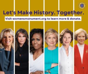 Laura Bush Instagram - I’m delighted to join fellow First Ladies in serving as Honorary Chair of the @womensmonument. The Foundation will enrich the commemorative landscape in Washington, D.C. by establishing a national monument honoring the women’s suffrage movement and early pioneers of women’s equality. Learn more by clicking the link in my bio (womensmonument.org). #womensmonument