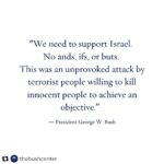 Laura Bush Instagram - Repost from @thebushcenter • In a video recorded on Tuesday and released this morning by @axios, President @georgewbush shares his support and solidarity with Israel. Watch the video by clicking the link in our bio.