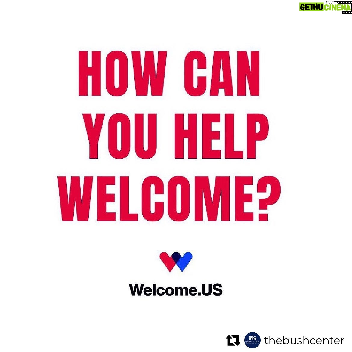 Laura Bush Instagram - Repost from @thebushcenter • The U.S. has long served as a beacon for those fleeing the atrocities of conflict-ridden homelands, and the Bush Center stands alongside all who are seeking freedom. In the coming weeks, the U.S. will welcome 100,000 Ukrainians who were forced to leave their homes during the unprovoked invasion of their country. We join @welcome.us in encouraging Americans to help Ukrainian families build new lives here. Visit the link in our bio to learn how you can take action.
