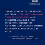 Laura Bush Instagram – Repost from @thebushcenter
•
Michael Gerson’s words make the case for saving PEPFAR. Read the opinion by President Bush for @postopinions at the link in bio. #PEPFAR