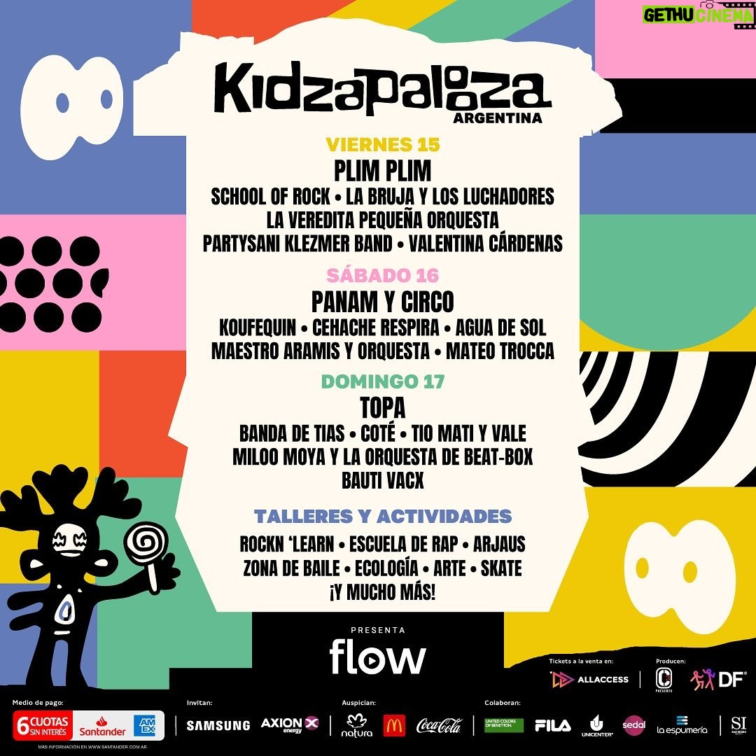 Laura Franco Instagram - ¡Gracias Lollapalozza Argentina por la invitación! 💗🍡🎀 ¡Nos vemos el SÁBADO 16 de MARZO en el ✨KIDZAPALOOZA 2024✨ para que explote la Panammanía con un show a pura alegría! ¿Qué canciones quieren escuchar para bailar sin parar? Los leoooo 💋🫶🏼