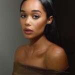 Laura Harrier Instagram - getting ready with @yslbeauty 🤎 #yslbeautypartner
