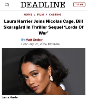 Laura Harrier Instagram - so excited! thank you to the entire team 🖤