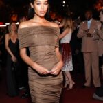 Laura Harrier Instagram - @lacma last night 🖤 thank you @audi !! dress by forever favorite @ysl @anthonyvaccarello