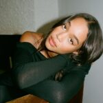 Laura Harrier Instagram - my current go to- @hourglasscosmetics shape and sculpt lip liner in candid and phantom volumizing glossy balm in wish #hourglasspartner