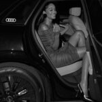 Laura Harrier Instagram - @lacma last night 🖤 thank you @audi !! dress by forever favorite @ysl @anthonyvaccarello