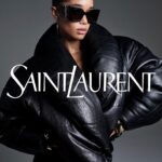 Laura Harrier Instagram - @ysl fall 23 by @graysorrenti thank you @anthonyvaccarello 🖤