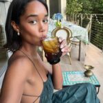 Laura Harrier Instagram - summer dinner parties >