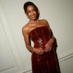 Laura Harrier Instagram - thank you @tiffanyandco for such a beautiful night 🩵 #tiffanybluebook #tiffanyhighjewelry