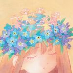 Laura Heikkala Instagram - Flower Crown 💙 I’m going to have my first solo exhibition in Tokyo this upcoming May 👀✨ 5月に東京で初めての個展を開きます。個展の詳細については、近日中にお知らせします💕 #watercolor #postercolor #traditionalart