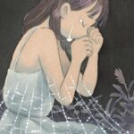 Laura Heikkala Instagram - Lohtu💧 A colored ink on watercolor paper painting for my upcoming solo exhibition. I wanted to depict a variety of emotions and feelings in the pieces I made for this show. Lohtu is Finnish and means ‘solace’. #coloredink #traditionalart