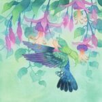 Laura Heikkala Instagram - Hummingbird 🌺 Today is the first day of the exhibition! See you at Marienkäfer in Harajuku 💕✨